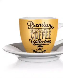 Bytové dekorácie Šálka s tanierikom Premium Coffee 90 ml 60325052