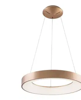 Svietidlá Azzardo  - LED Stmievateľný luster na lanku SANTANA LED/50W/230V zlatá + DO 