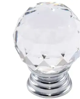 Úchytky a rukoväte Úchytka gks003-30mm krištáľ