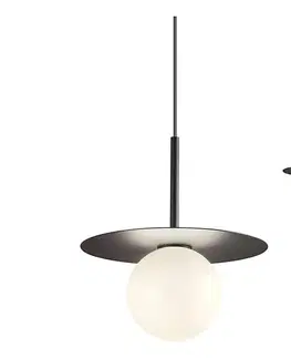 Svietidlá Redo 01-2728 - Luster na lanku PLATO 1xG9/10W/230V pr. 20 cm čierna 01-2728