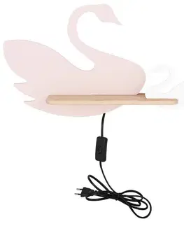 Osvetlenie Detská nástenná lampička SWAN LED Candellux