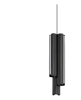Svietidlá Ideal Lux - stmievateľné LED závesné svietidlo DORICA na lanku 3xLED/9W/230V CRI 90, priemer 9,5 cm, čierna 366487