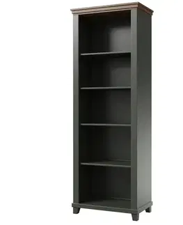 Vitríny a regály do obývačky Regál Evora 88 Dub Lefkas/zelený