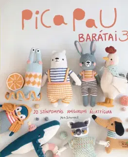 Pletenie, hačkovanie, vyšívanie, paličkovanie Pica Pau barátai 3. - 20 színpompás amigurumi állatfigura - Yan Schenkel