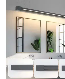 Kúpeľňové zrkadlá BRILAGI-LED Kúpeľňové osvetlenie zrkadla AQUA LINE LED/36W/230V 120 cm IP44 antracit BRI345