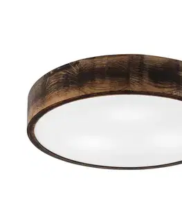 Svietidlá  Stropné svietidlo OAK SMOKY 3xE27/15W/230V, pr. 47,5 cm, dub/tmavohnedá LD-PD-6.3/SMOKY