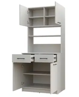 Kuchynské skrinky CAPSULE kuchynská skrinka NO2, biela nymphea alba