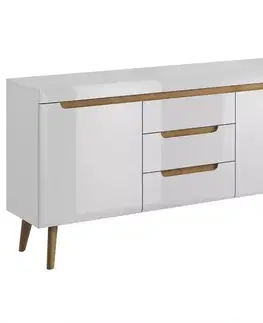 Komody do spálne Komoda NORDI NKSZ160 biela