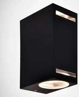 Vonkajšie moderné svietidlá Nástenná lampa 03014 Forest 2xGU10 D GR