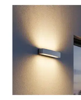 Svietidlá Ideal Lux - Vonkajšie nástenné svietidlo ANDROMEDA 2xE27/60W/230V IP55 šedá 163543