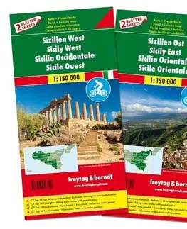 Do auta Sicília 1:150 000 Set 2 mapy