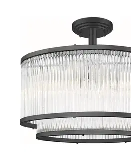 Svietidlá Zuma Line C0528-05H-P7AC - Luster na tyči SERGIO 5xE14/60W/230V čierna C0528-05H-P7AC