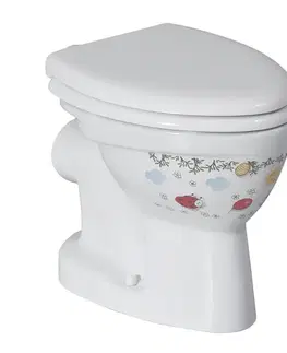 Doplnky do kúpeľne SAPHO - KID WC kombi misa, zadný odpad, farebná potlač CK310.11CB00E.FF00