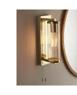 Svietidlá Endon 94075 - Kúpeľňové nástenné svietidlo TAYLOR 1xE27/10W/230V IP44 zlatá 94075