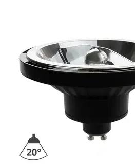 Žiarovky  LED Žiarovka AR111 GU10/10W/230V 4000K 20° čierna 14567