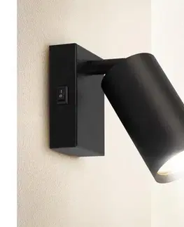 Svietidlá BRILAGI - Nástenné bodové svietidlo SELE 1xGU10/30W/230V čierna WO-W2-OEM