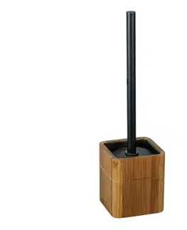 Svietidlá WENKO 26104100 - WC kefa SERRO 10x37 cm hnedá/čierna 26104100