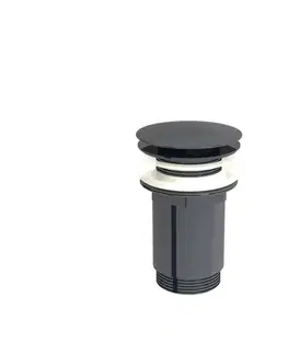 Náhradné diely a príslušenstvo Výpust k umývadlu SAT Dark prietočný 5/4 PVD Gun metal SATAVPDA SATAVPDA