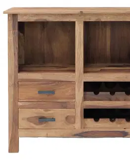 Barové stolíky Barová skriňa Rami 90x90x35 indický masív palisander