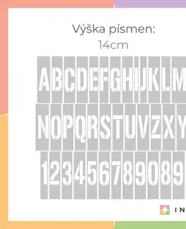 Šablóny na maľovanie Šablóny písmená na maľovanie