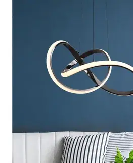 Svietidlá Zuma Line MD9717-1-3BCD - LED Luster na lanku INDIGO LED/44W/230V čierna MD9717-1-3BCD