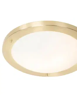 Stropné osvetlenie Moderné stropné svietidlo zlaté 41 cm IP44 - Yuma