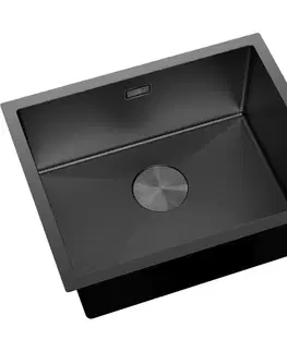 Kuchynské drezy MEXEN MEXEN - Trixo oceľový drez 1-bowl 540 x 440 mm, čierna HC 6414541000-70HC