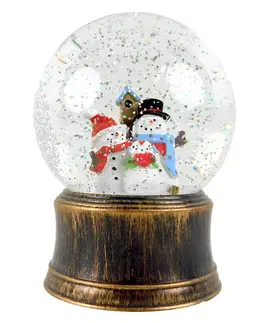 Vianočné dekorácie MAKRO - Snežítko hracie vianočné 12x16cm