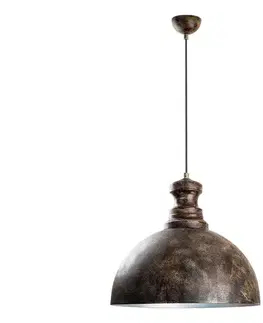 Svietidlá  Luster na lanku KURE 1xE27/40W/230V pr. 40 cm šedá 795LMG1210