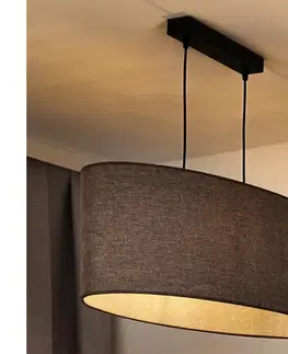 Svietidlá  - Luster na lanku OVAL 2xE27/15W/230V hnedá 603409