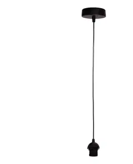 Predlžovacie káble BRILAGI - Napájací kábel PARTY 1xE27/60W/230V, dĺžka 10 cm, čierny 8590828061281