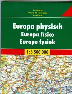 Do auta Európa fyzická automapa 1:3,5 mil.