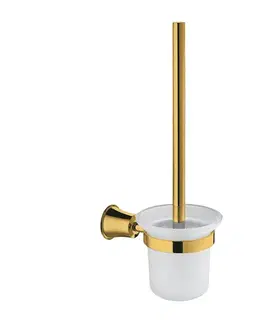 Doplnky do kúpeľne OMNIRES - ART LINE WC kefa zlatá /GL/ AL53620GL