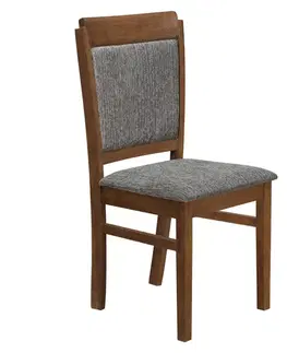 Jedálenské stoličky KONDELA LUXA jedálenská stolička orech / hnedá