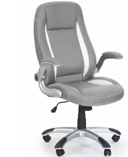 Otočné kreslá Kancelárske kreslo Saturn Šedá