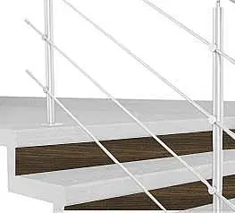 Schodové podstupnice Podstupnica TOPSTEP Flex Orech tmavý