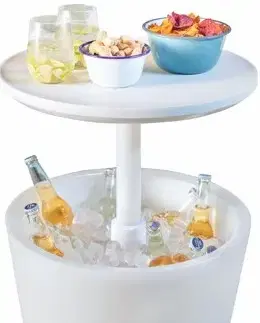 Nábytok KETER Záhradný COLD BAR LUMI | biela