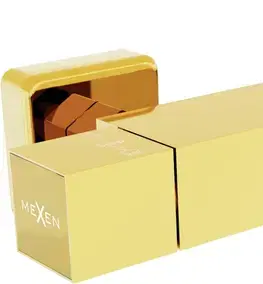 Kúpeľňové batérie MEXEN - Cube termostatická sprchová batéria gold 77200-50