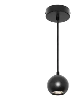 Svietidlá Osram - Závesné svietidlo na lanku SPOT SPHERAL 1xGU10/6W/230V čierne 4099854588525