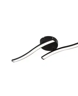 Svietidlá Globo 67178S - LED Prisadený luster TYLER LED/12W/230V čierna 67178S