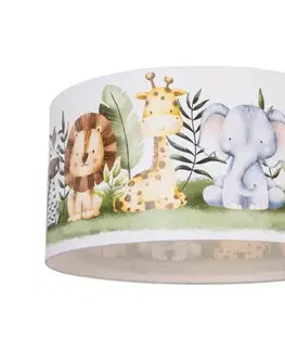 Svietidlá  Detské stropné svietidlo KIDS ROOM 1xE27/60W/230V priemer 40 cm džungľa H0961