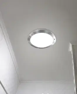 Stropná svetla Stropná lampa Aquila 32cm 1xE27 Saténový nikel IP44
