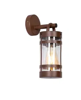 Vonkajšie nástenné svietidlá Priemyselná vonkajšia nástenná lampa hrdzavohnedá IP44 - Ruben