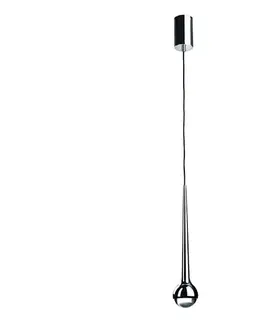 Svietidlá Open Design OR80261 - LED luster na lankách CAPPI LED/5W/230V čierny chróm OR80261