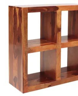 Knižnice Knižnica Gani 90x90x35 z indického masívu palisander