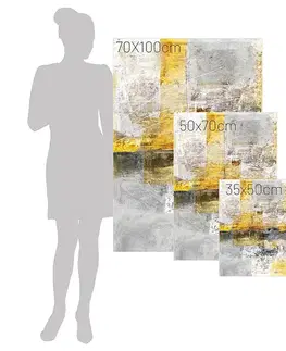 Obrazy Plátno maľba Yellow Abstarct