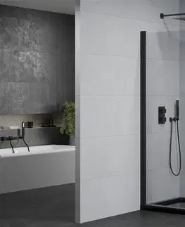 Vane MEXEN/S - Pretória sprchovací kút 100x90, transparent, čierna + sprchová vanička vrátane sifónu 852-100-090-70-00-4070B