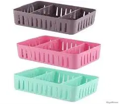 Dózy na potraviny MAKRO - Organizér Flexi 3 priehradky, rôzne farby