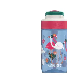 Zdravé fľaše na vodu Kambukka Zdravá fľaša pre deti Lagoon 400 ml - Blue Flamingo
