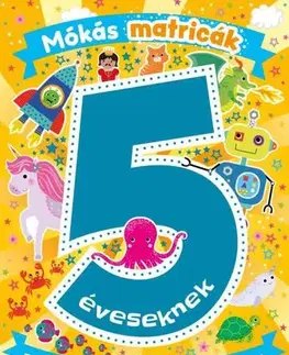 Nalepovačky, vystrihovačky, skladačky Mókás matricák 5 éveseknek